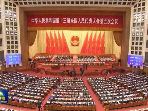 【央广要闻】十三届全国人大五次会议举行第二次全体会议