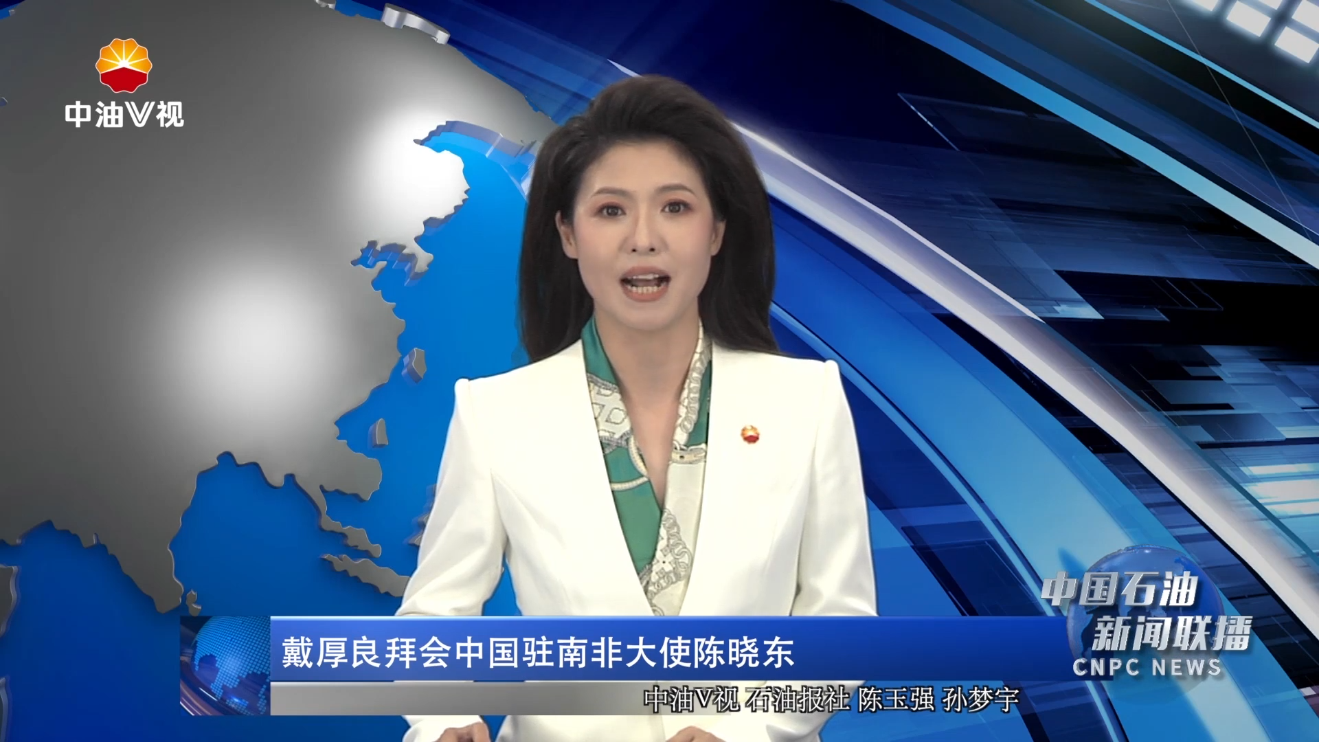 戴厚良拜会中国驻南非大使陈晓东