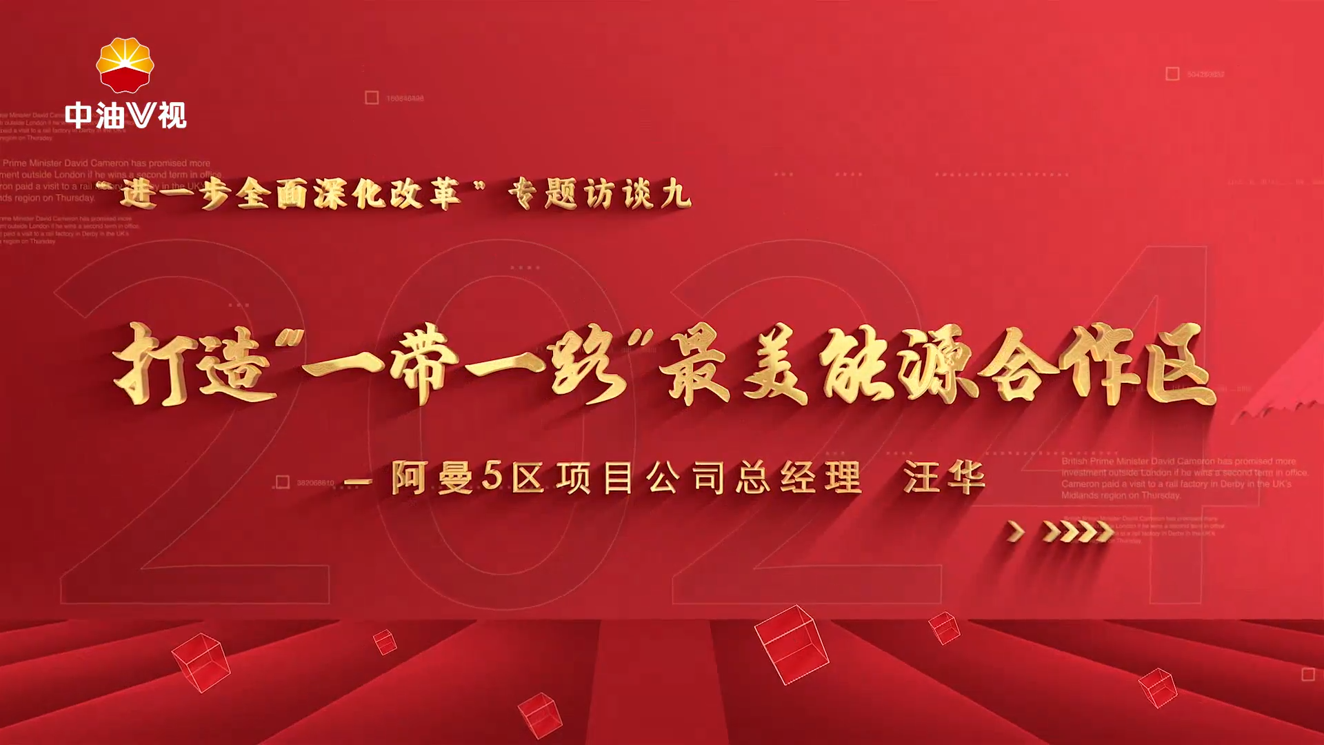 “进一步全面深化改革”专题访谈九  打造“一带一路”最美能源合作区