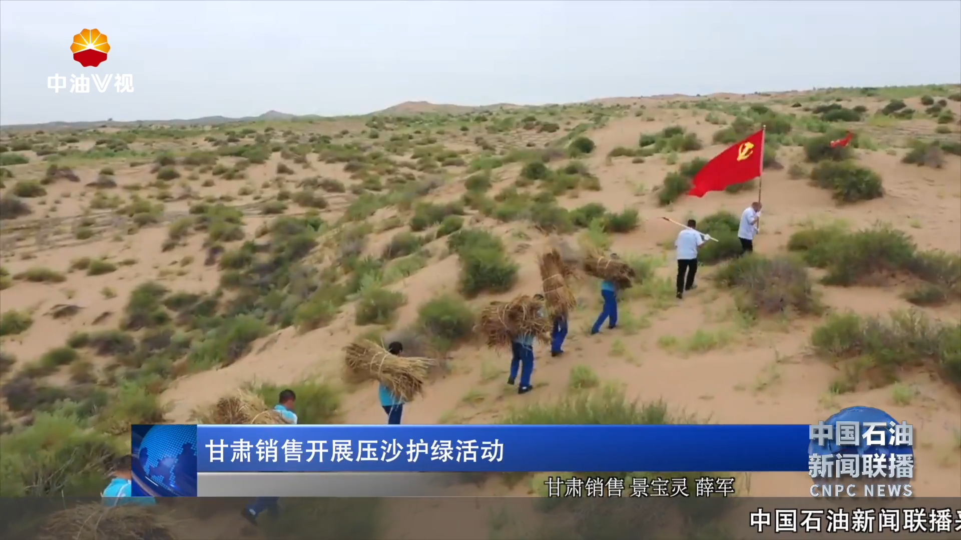 甘肃销售开展压沙护绿活动