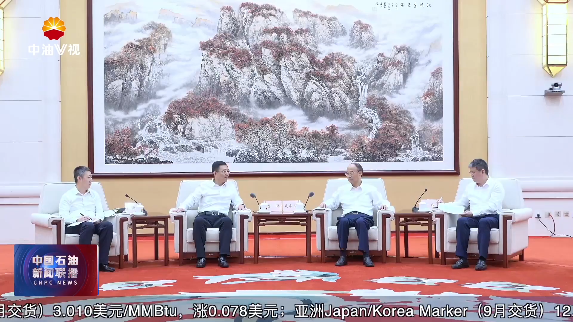 戴厚良会见国家管网集团董事长张伟