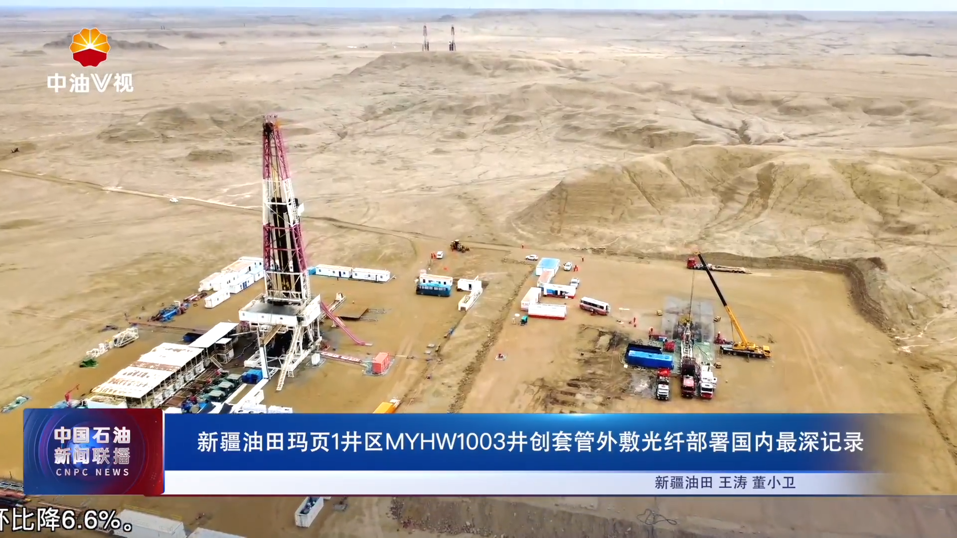 新疆油田玛页1井区MYHW1003井创套管外敷光纤部署国内最深记录